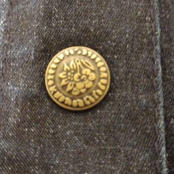 CONSIGNMENT! NWT Beautiful Beaded Denim Vest by Diane Gilman size L! - Picture 7 of 14